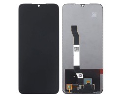 Kijelző érintőpanel LCD Xiaomi Redmi Note 8 fekete, előlap keret nélkül